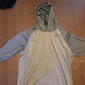 Grey hooded long sleeve from Nike!